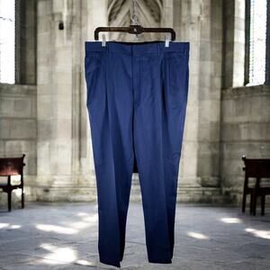 Jos A Bank NWT Men's 38x32 Blue 100% Washable Wool Traveler's Dress Pants200